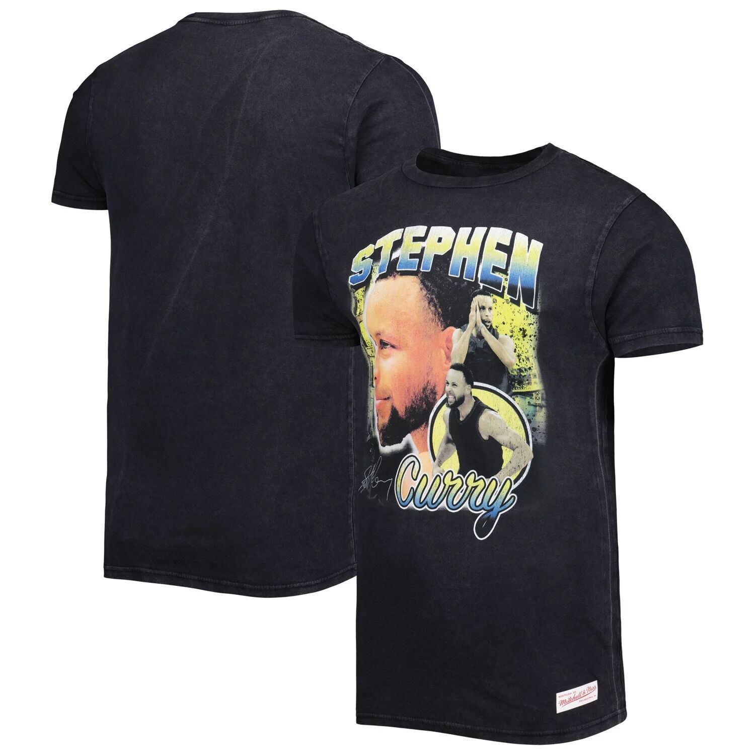 

Мужская черная футболка Mitchell & Ness Stephen Curry Golden State Warriors Матча всех звезд НБА 2023 с концертом, Черный