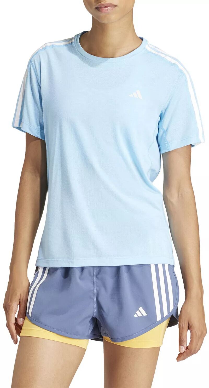 

Женская футболка Adidas Own The Run с 3 полосками