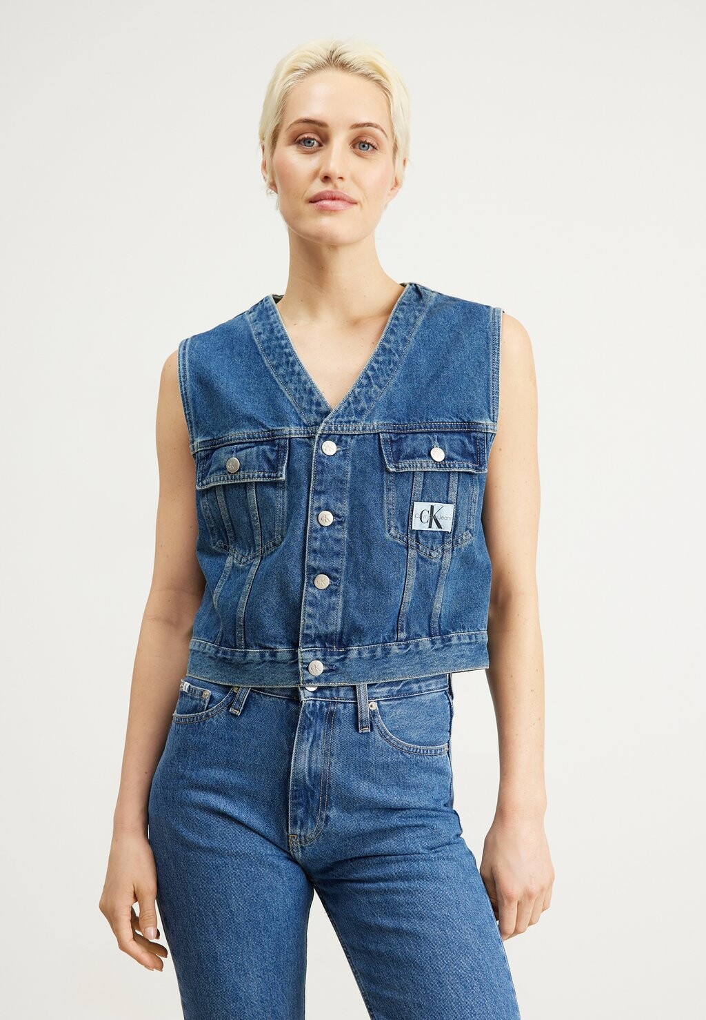 

Жилет DENIM VEST Calvin Klein Jeans, синий деним