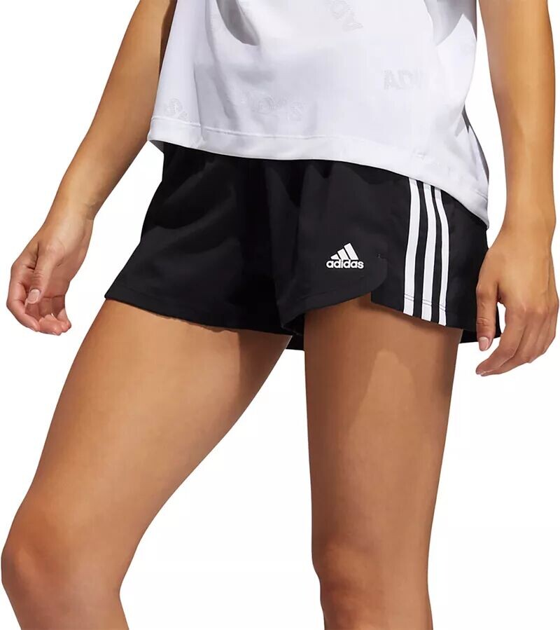 

Женские тканые шорты Adidas Pacer с 3 полосками