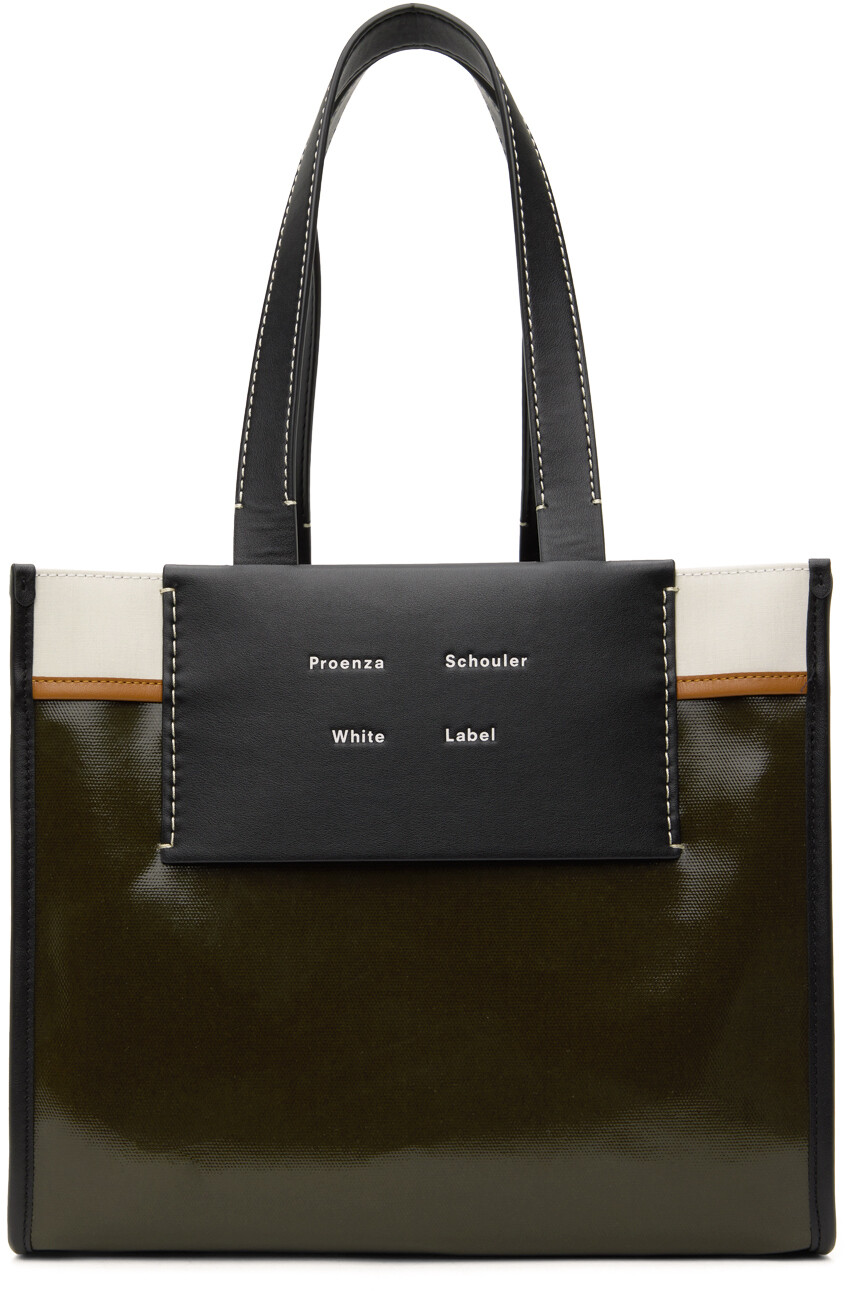 

Большая сумка-тоут Morris цвета хаки White Label Proenza Schouler