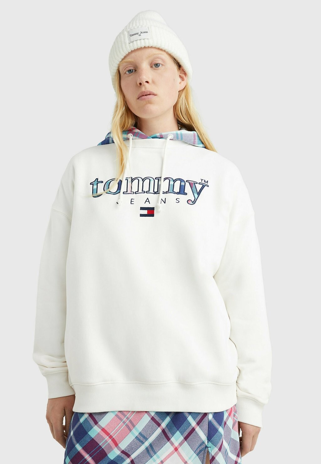 

Толстовка с капюшоном Tommy Jeans, белый