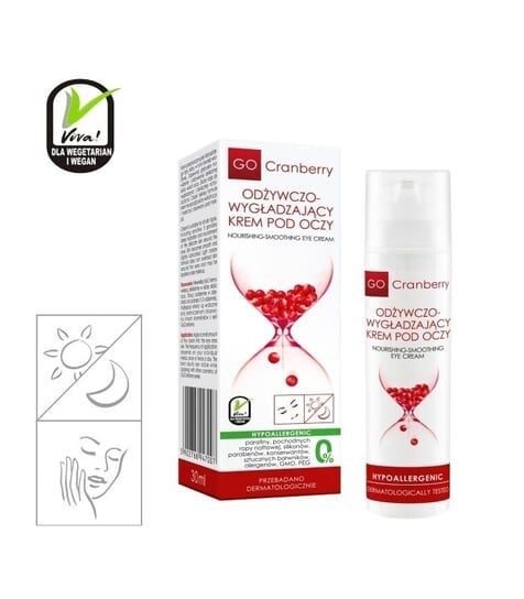 

НОВА КОСМЕТИКИ, питательный и разглаживающий крем для век, 30 мл GoCranberry, GoCramberry