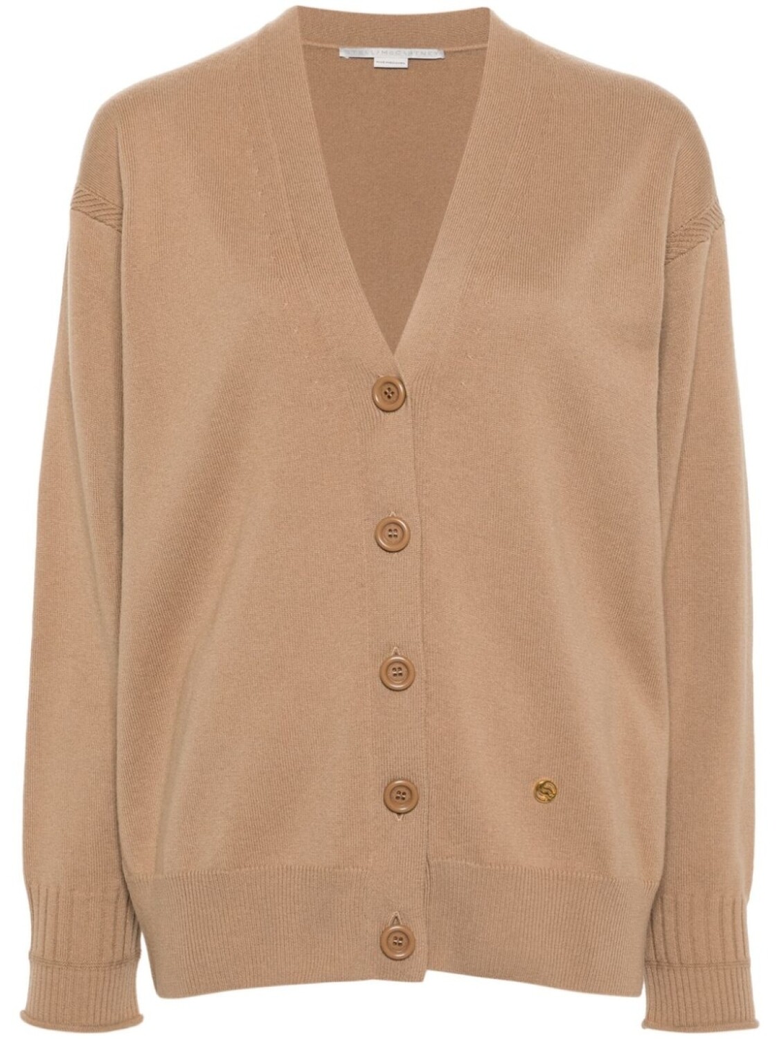 

Stella McCartney кардиган с круглым вырезом и длинными рукавами, коричневый
