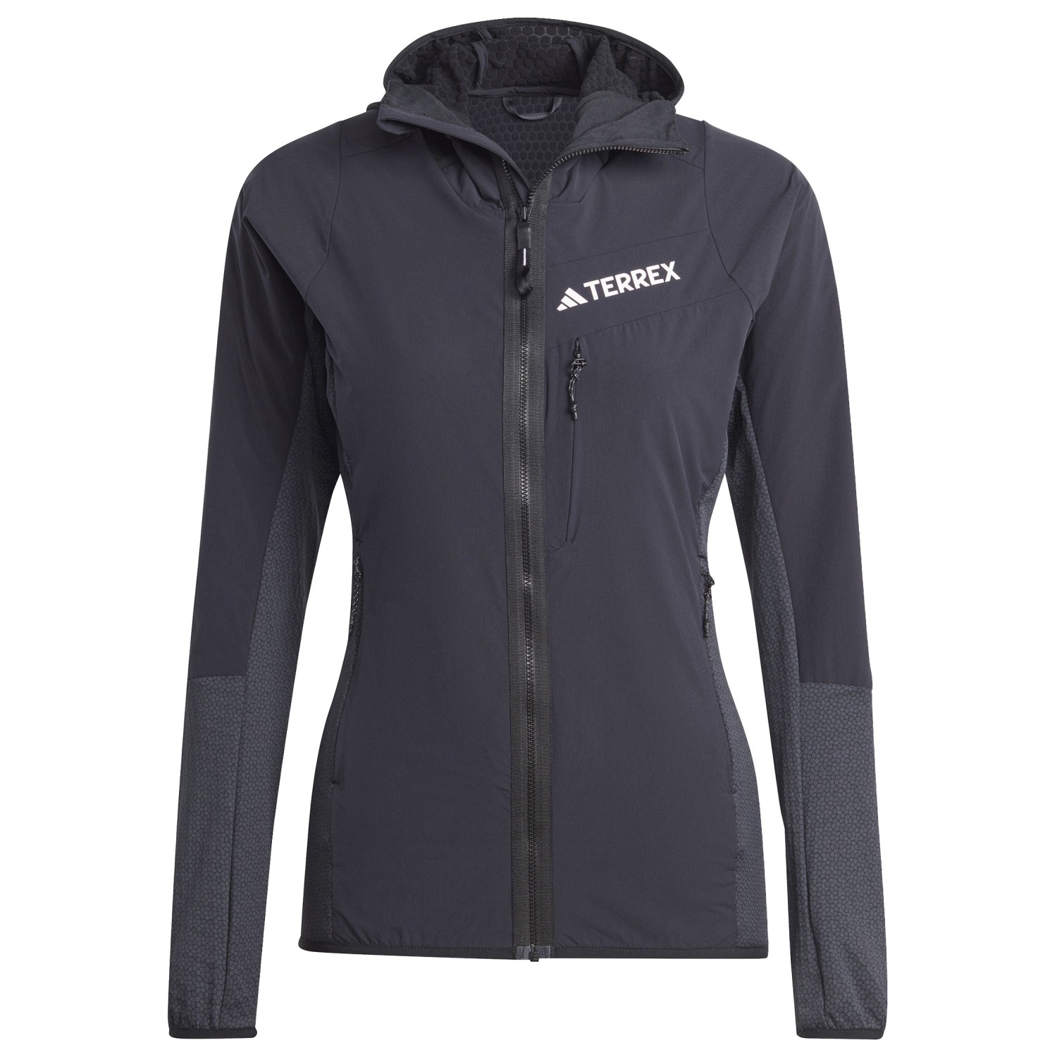 цена Куртка из софтшелла Adidas Terrex Women's Terrex Techrock Hooded Wind Fleece, черный