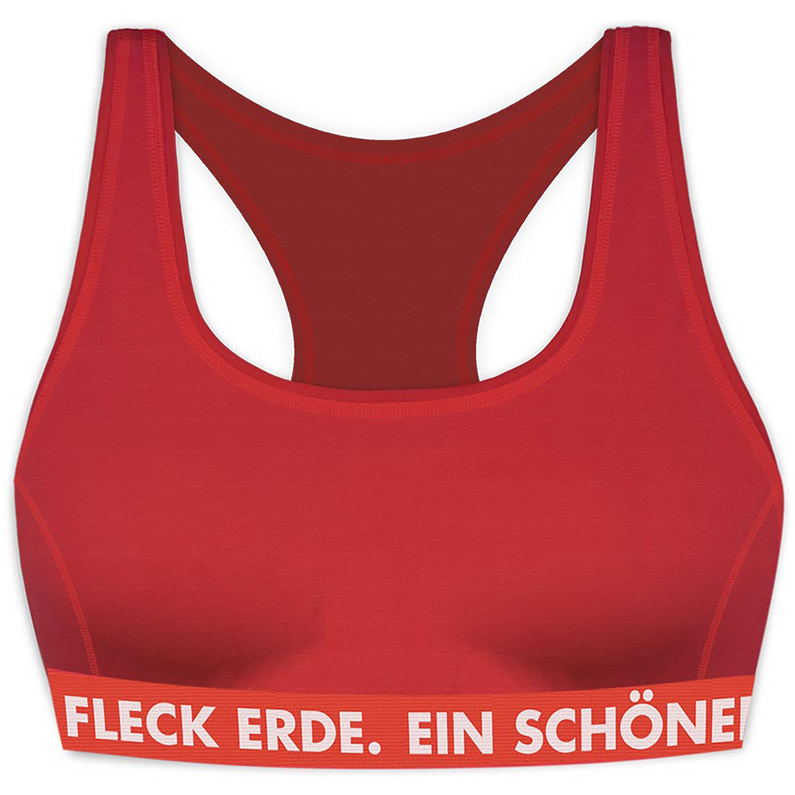 Женский спортивный бюстгальтер Luisa Ein schöner Fleck Erde, красный цена и фото