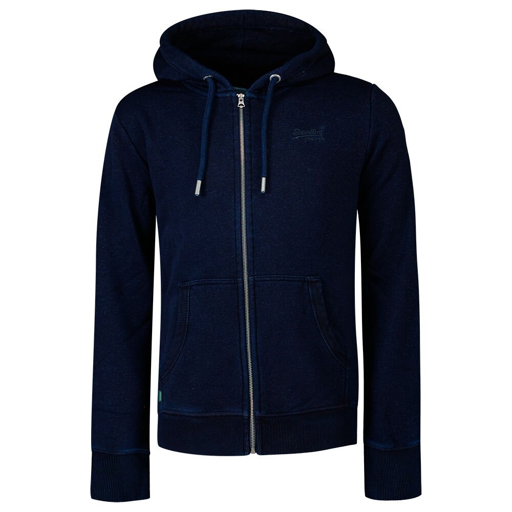 

Толстовка Superdry Vintage Logo Embroidered Full Zip, синий