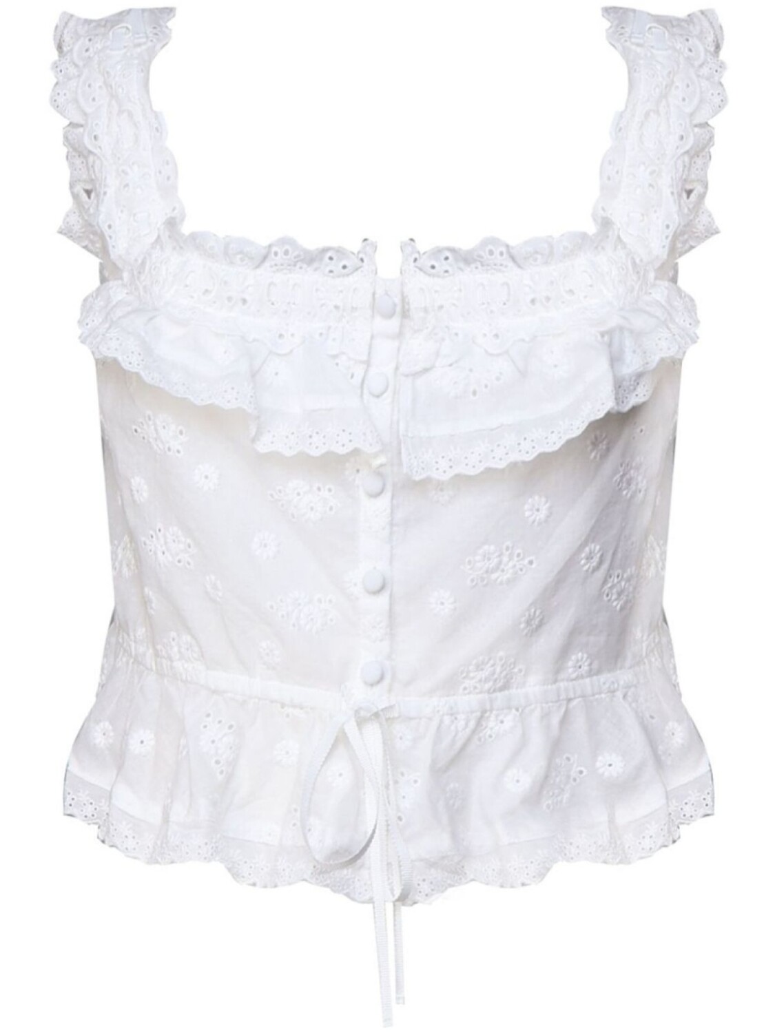 

Для любви и лимонов Марлоу топ For Love And Lemons, белый