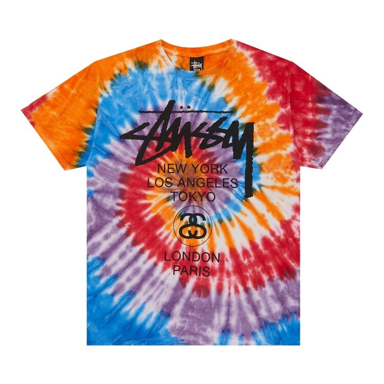 

Футболка Stussy World Tour Swirls 'Orange', оранжевый