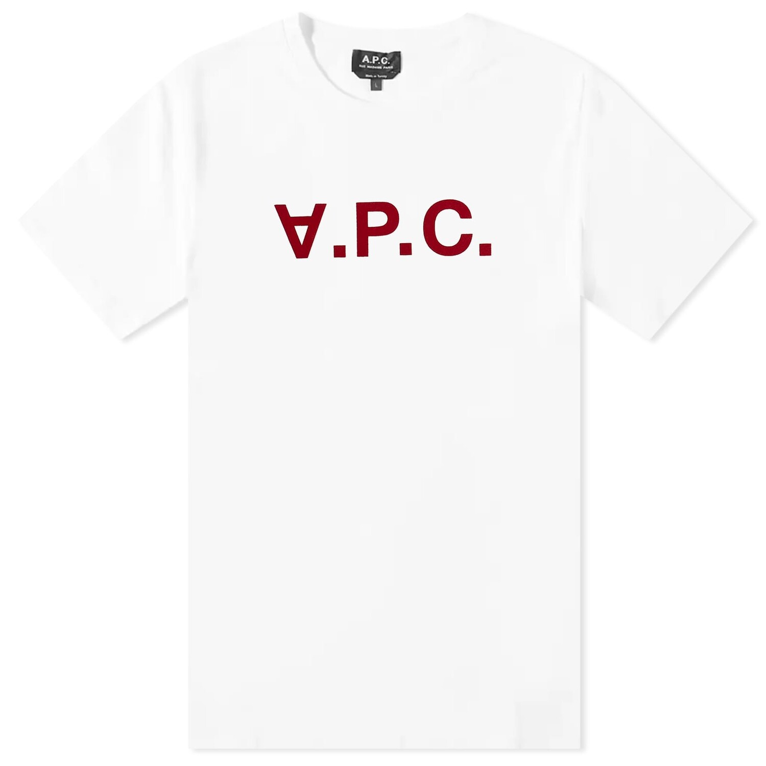 

Футболка A.P.C. Vpc Logo, цвет White & Red