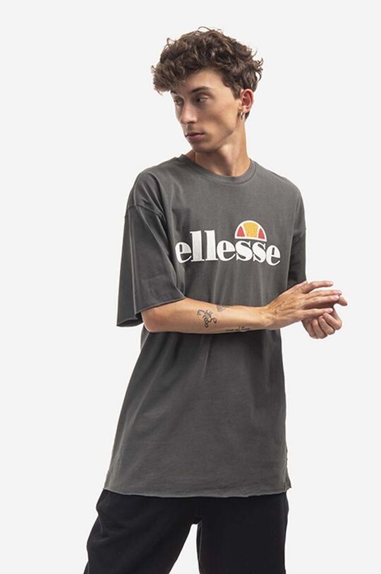 

Хлопковая футболка Ellesse, черный