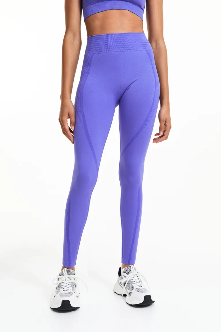 

Бесшовные спортивные леггинсы drymove shaper H&M, синий
