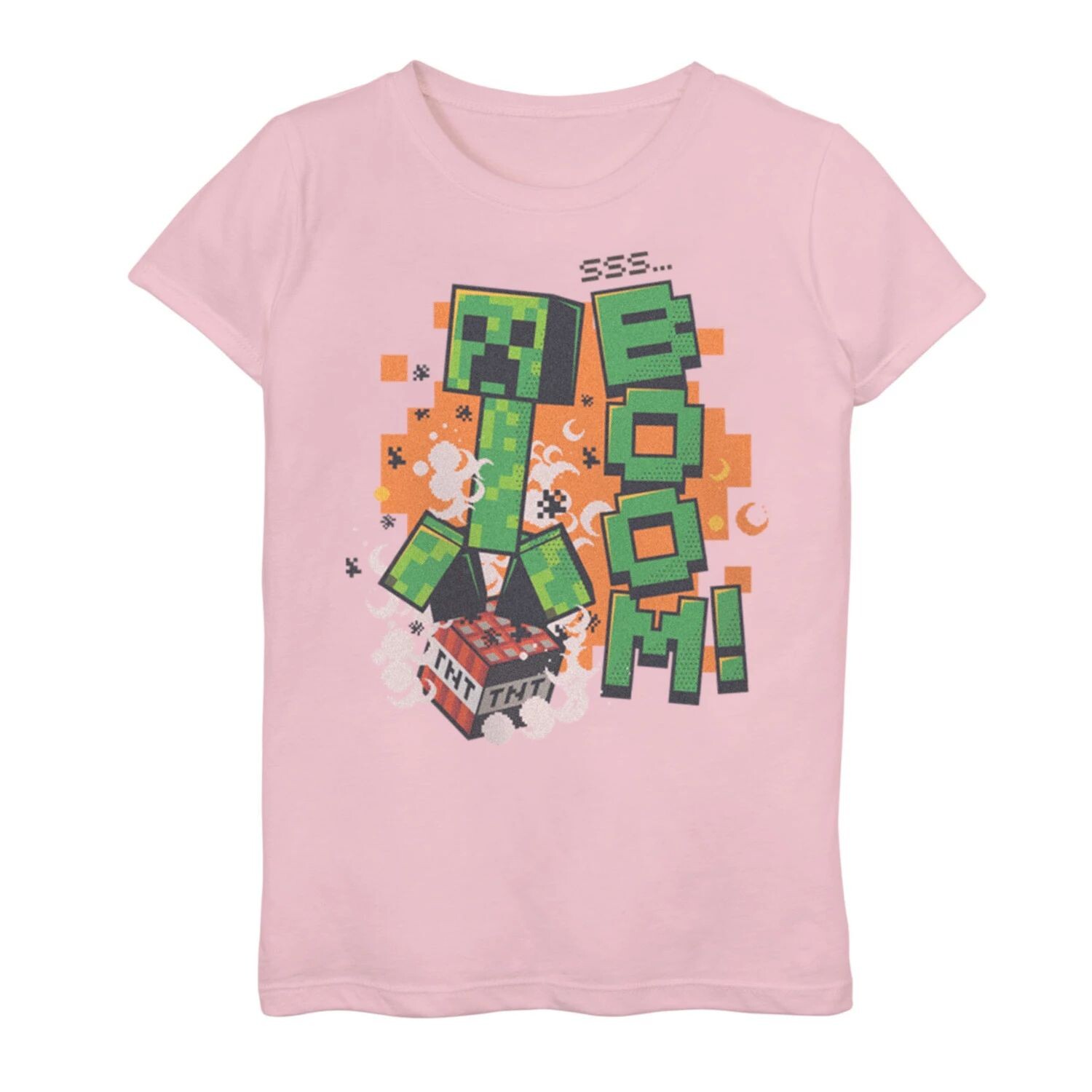 

Футболка с рисунком Minecraft Creeper SSS Boom для девочек 7–16 лет Licensed Character