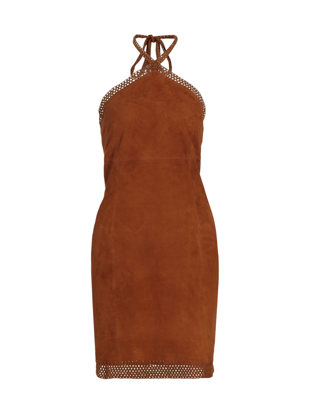 цена Замшевое мини-платье с отделкой крючком REMAIN Birger Christensen