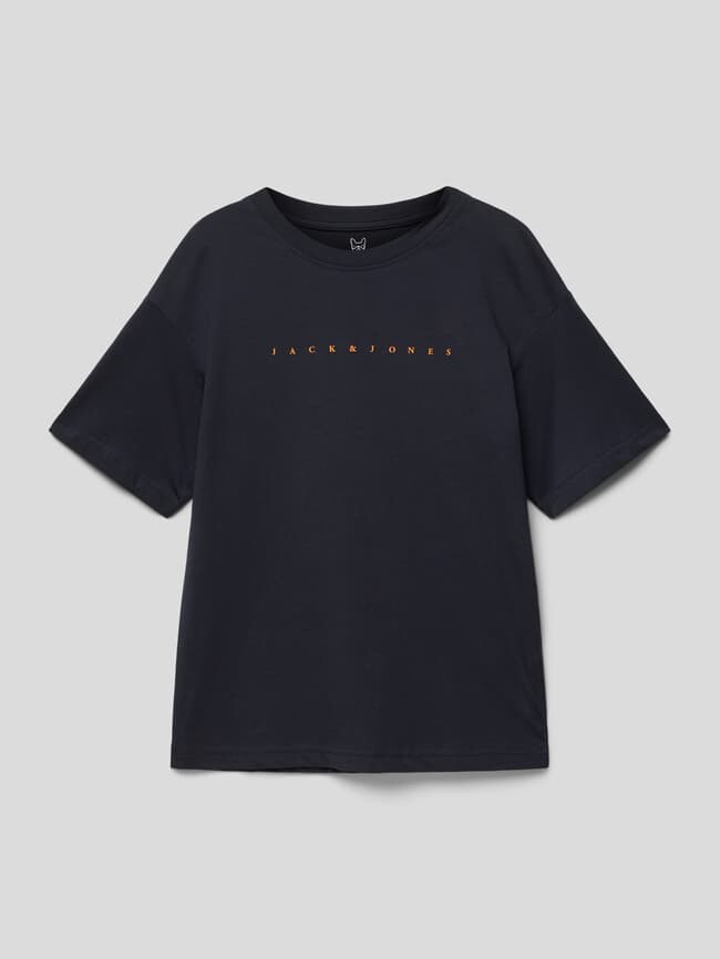 

Футболка с принтом этикетки модели "ЗВЕЗДА" Jack & Jones, темно-синий