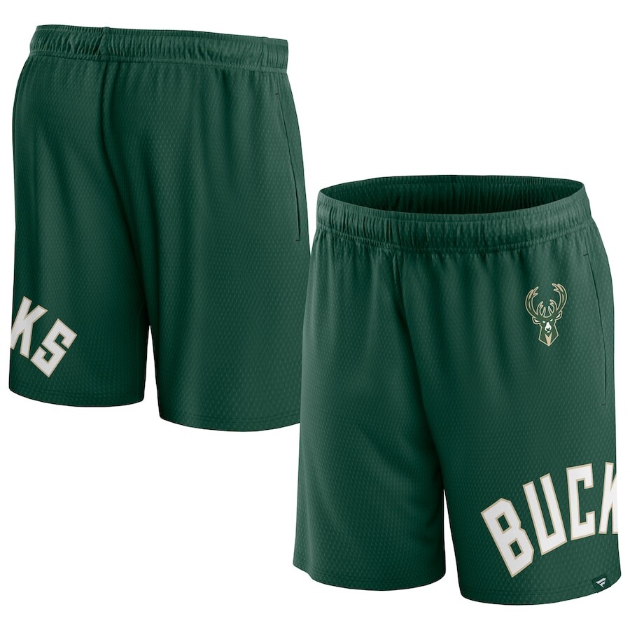 

Шорты Fanatics Branded Milwaukee Bucks, зеленый