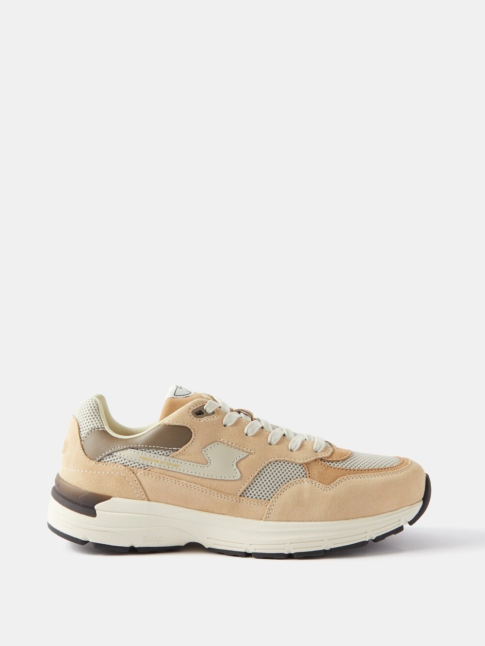 

Кроссовки amiel s-strike из замши и сетки Stepney Workers Club, бежевый