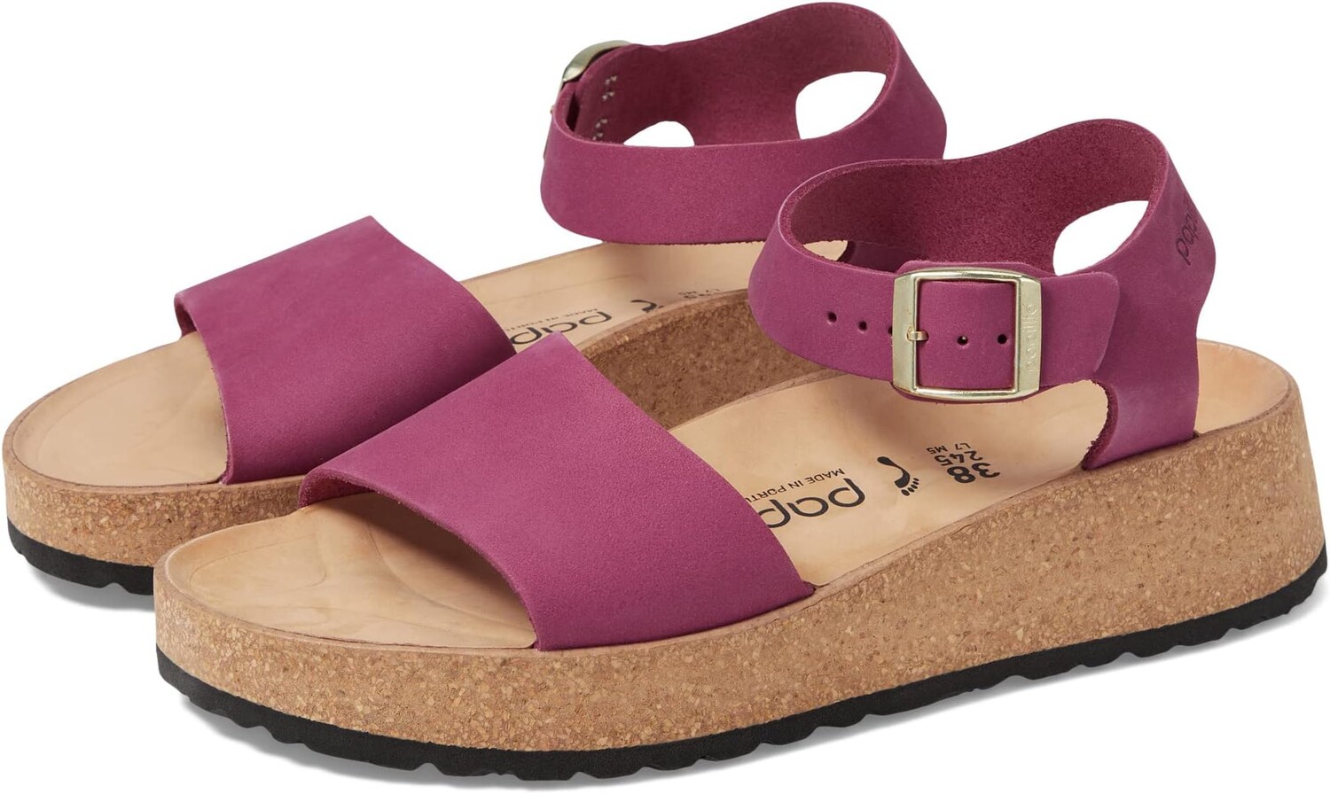 

Сандалии на плоской подошве Papillio by Birkenstock Glenda Platform Sandal Birkenstock, цвет Boysenberry