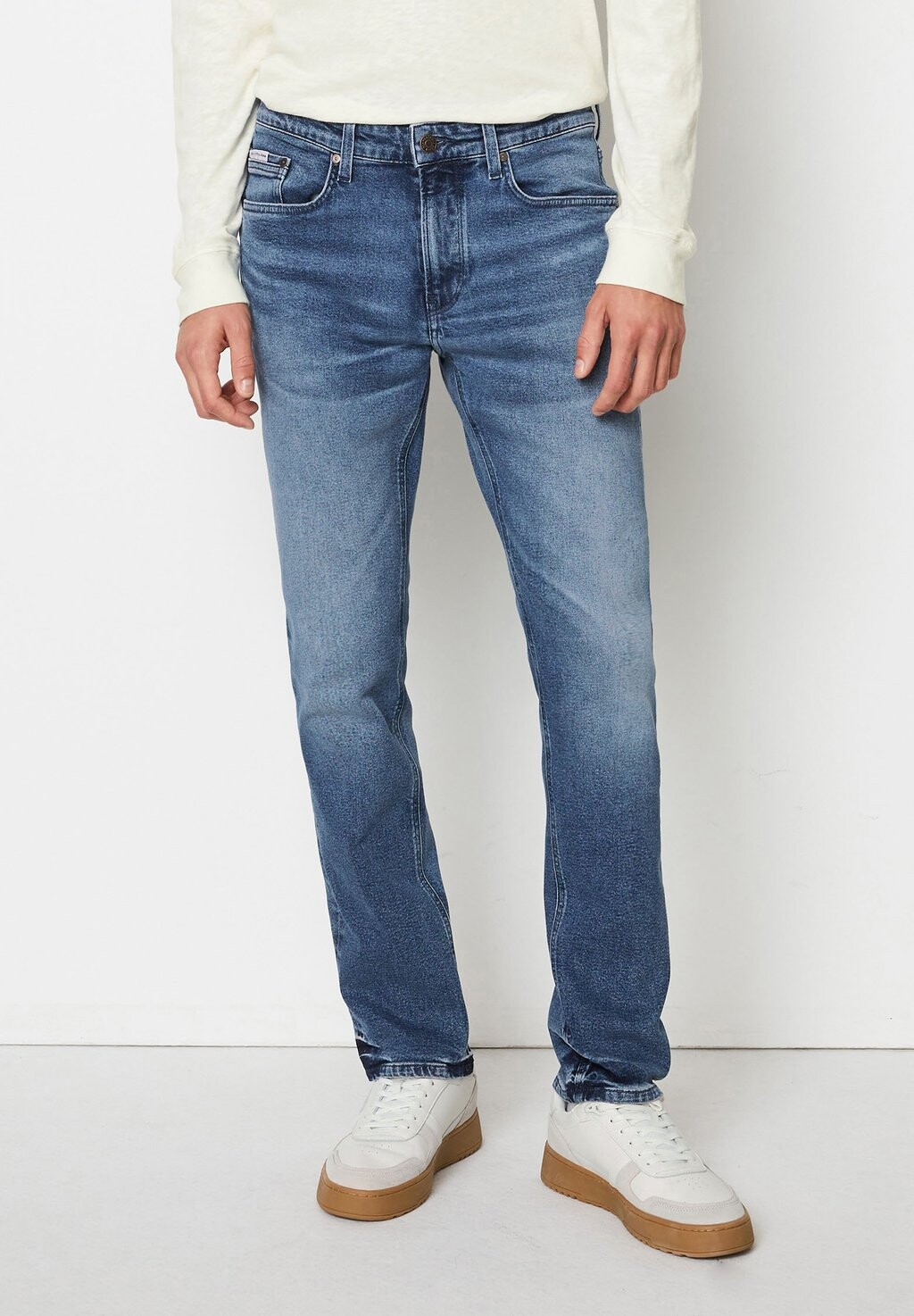 

Джинсы прямого кроя 5-POCKET REGULAR WAIST STITCHED HEM Marc O'Polo DENIM, цвет multi medium dark with high p