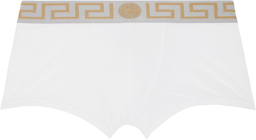 

Versace Underwear Белые боксеры Greca