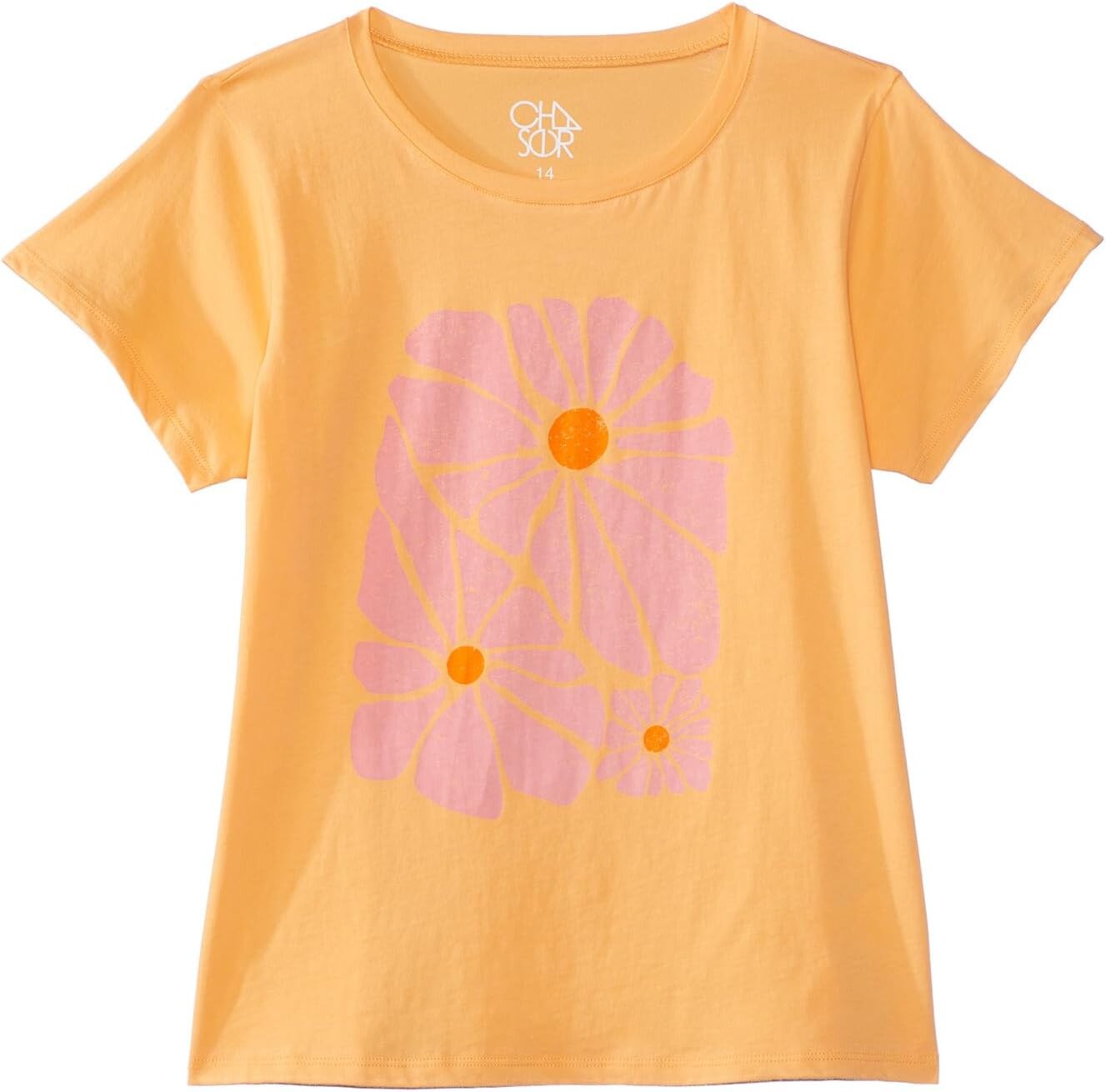 

Футболка Chaser Kids Retro Flowers Short Sleeve Tee, цвет Creamsicle