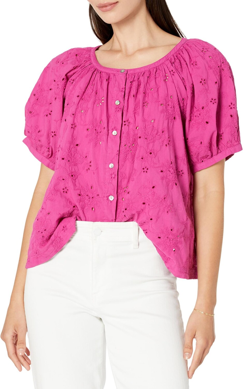 

Платье Eyelet Peasant Top Karen Kane, цвет Berry
