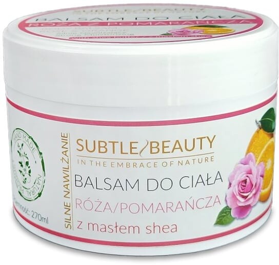

Увлажняющий бальзам для тела - Роза с апельсином, 270мл Subtle Beauty