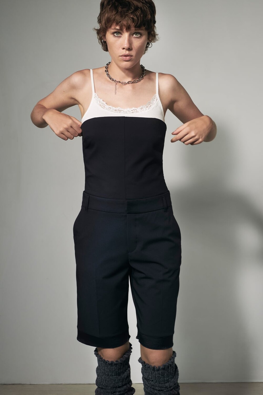 

Комбинезон без бретелек ZARA, синий