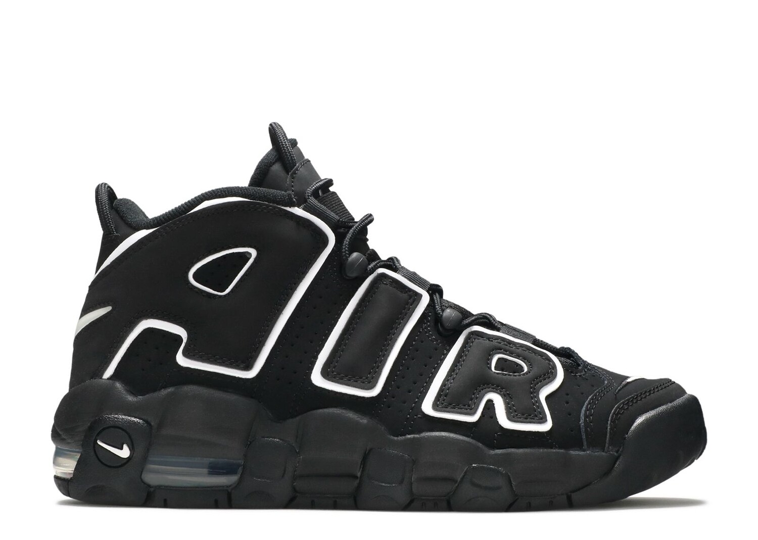 

Кроссовки Nike Air More Uptempo Gs 'Black' 2020, черный