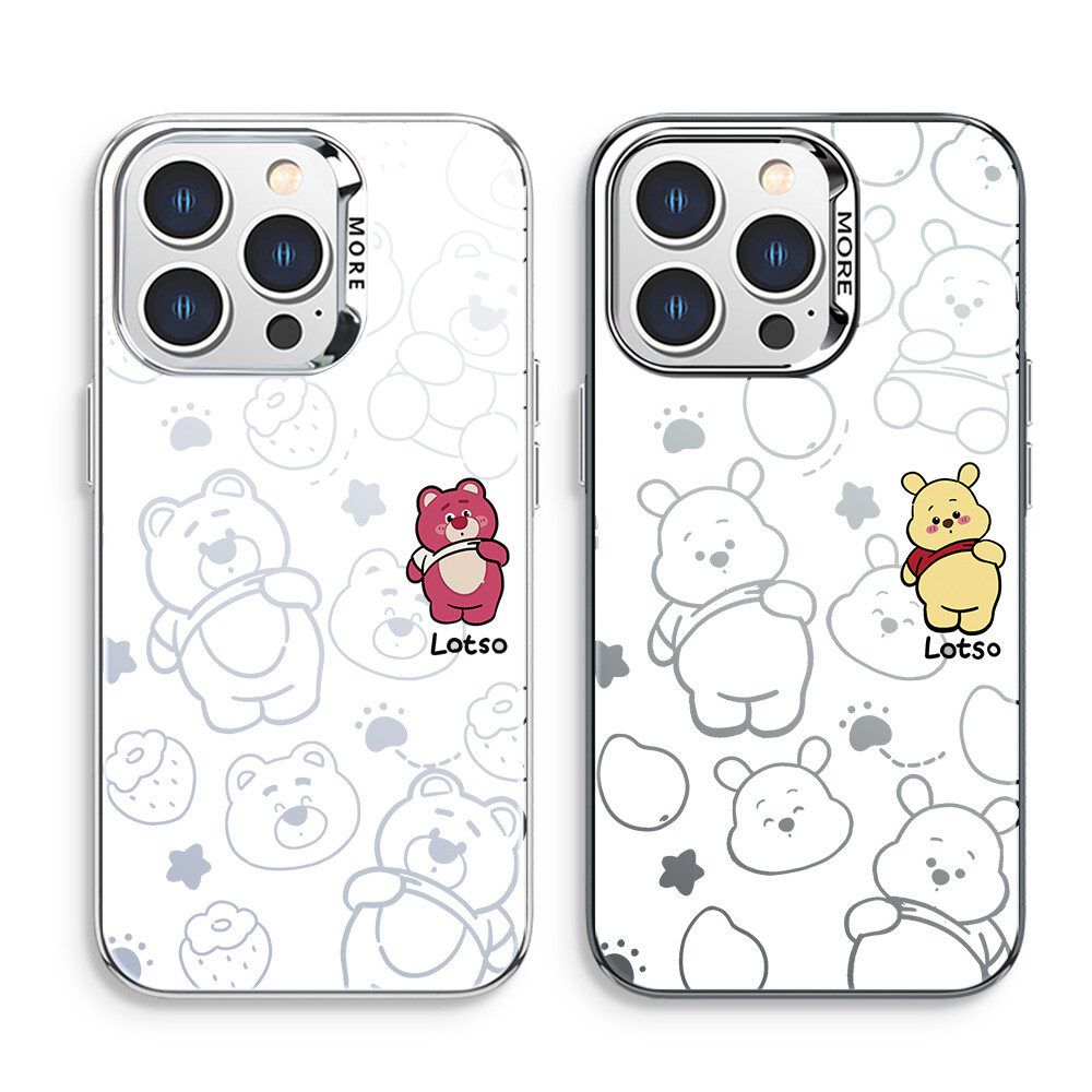 

Чехол для телефона Disney, DWCXCY25-Color silver white galvanized silver frame left