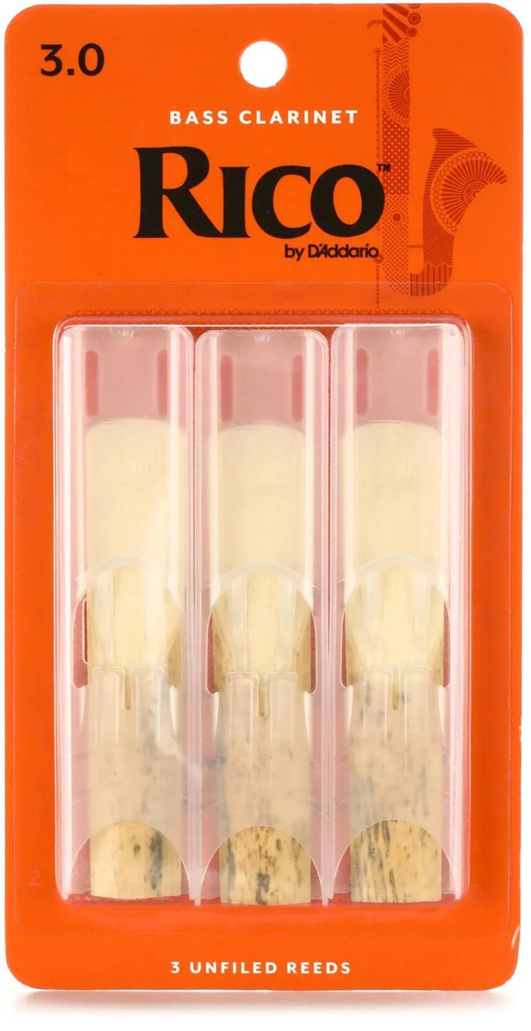 

D'Addario REA0330 Трость для бас-кларнета Rico — 3,0 (3 шт.)