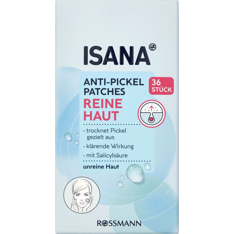 

Патчи против прыщей Pure Skin ISANA, 36 шт.