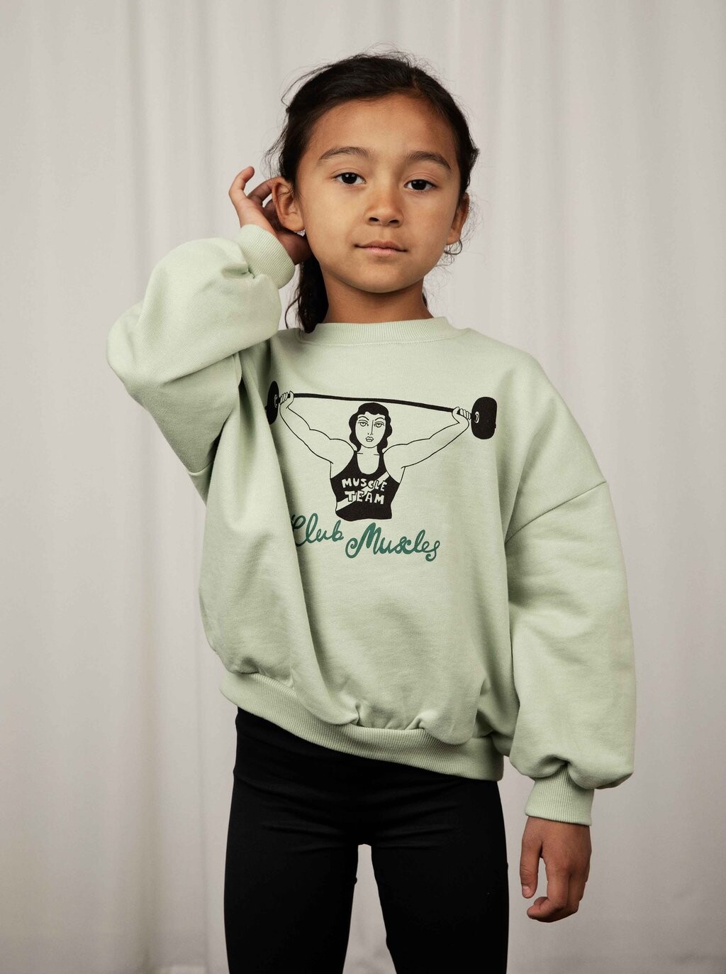 

Толстовка CLUB MUSCLES UNISEX Mini Rodini, цвет green