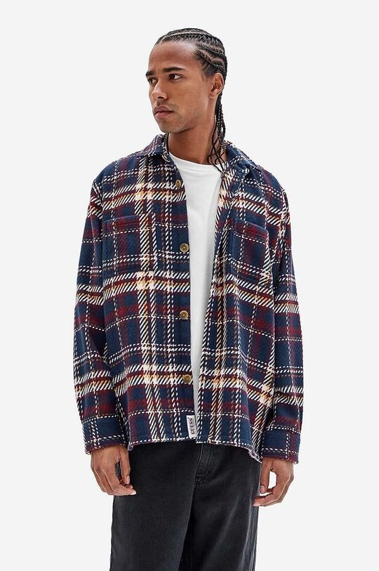 

Рубашка из смесовой шерсти Guess Originals, мультиколор