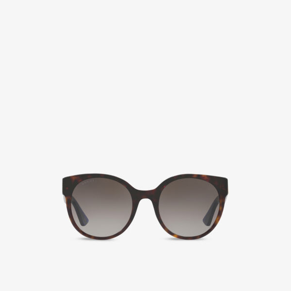 

Солнцезащитные очки из ацетата в круглой оправе gg0035sn Gucci, коричневый