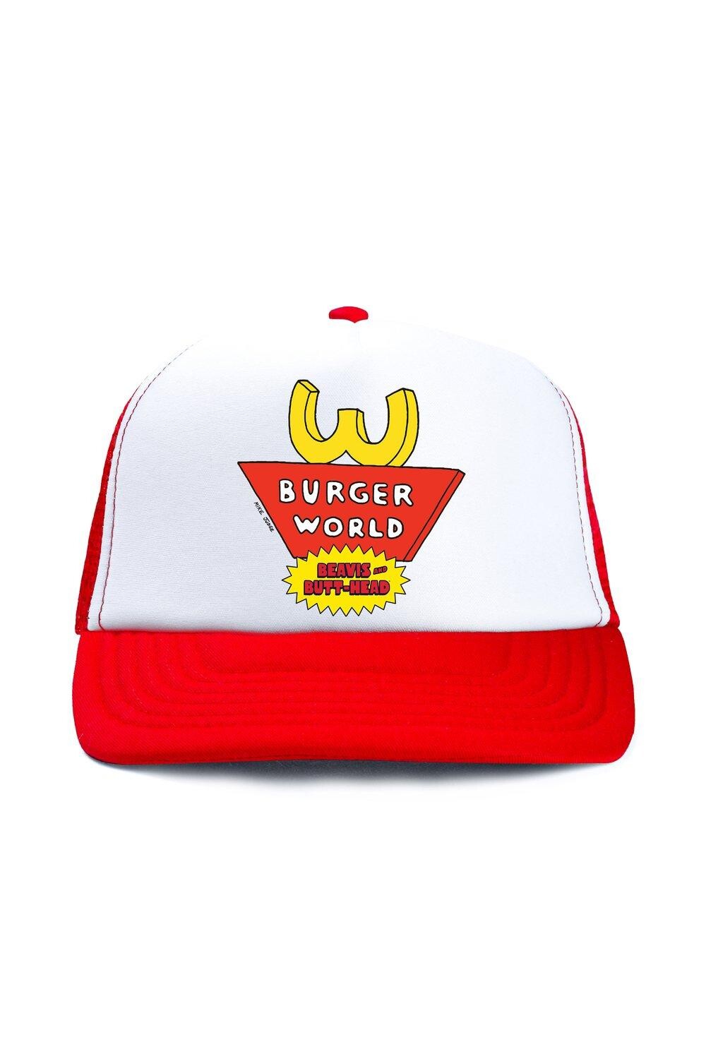 

Кепка Burger World Trucker Beavis and Butthead, красный