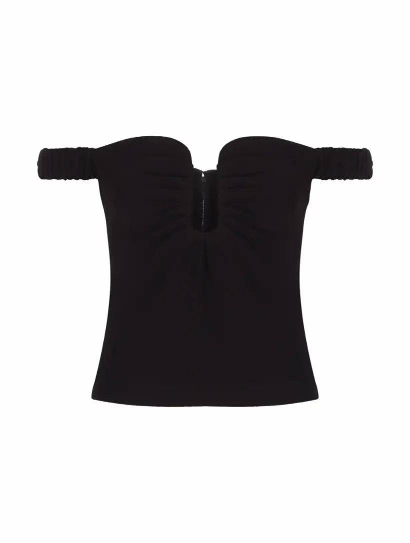 

Топ с драпировкой Roland Mouret, черный