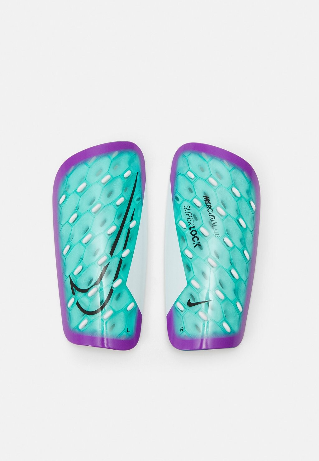 

Защита голеней MERCURIAL LITE SUPERLOCK UNISEX Nike, Hyper Turq/белый/фуксия мечта