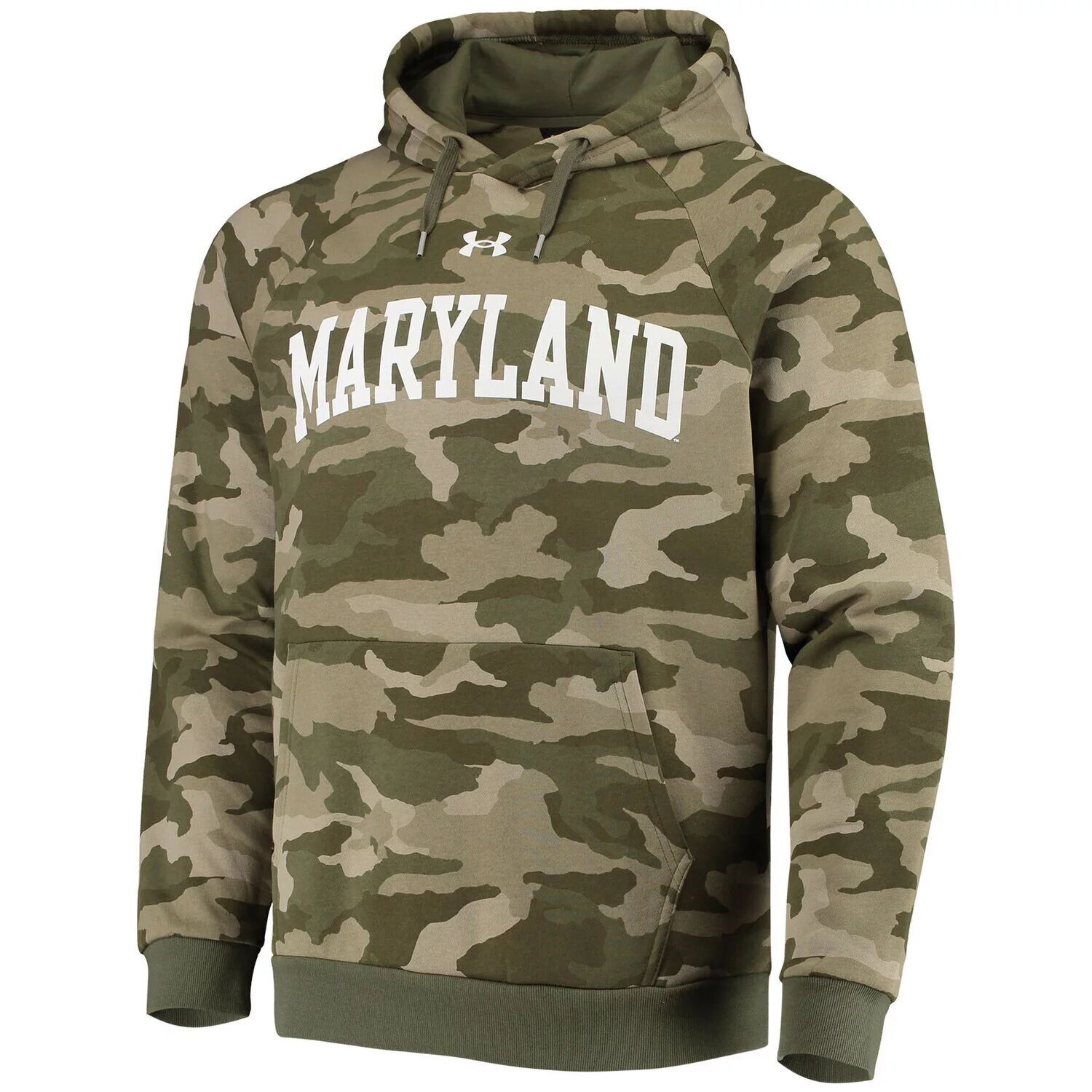 

Мужской пуловер с капюшоном Under Armour Camo Maryland Terrapins на весь день реглан