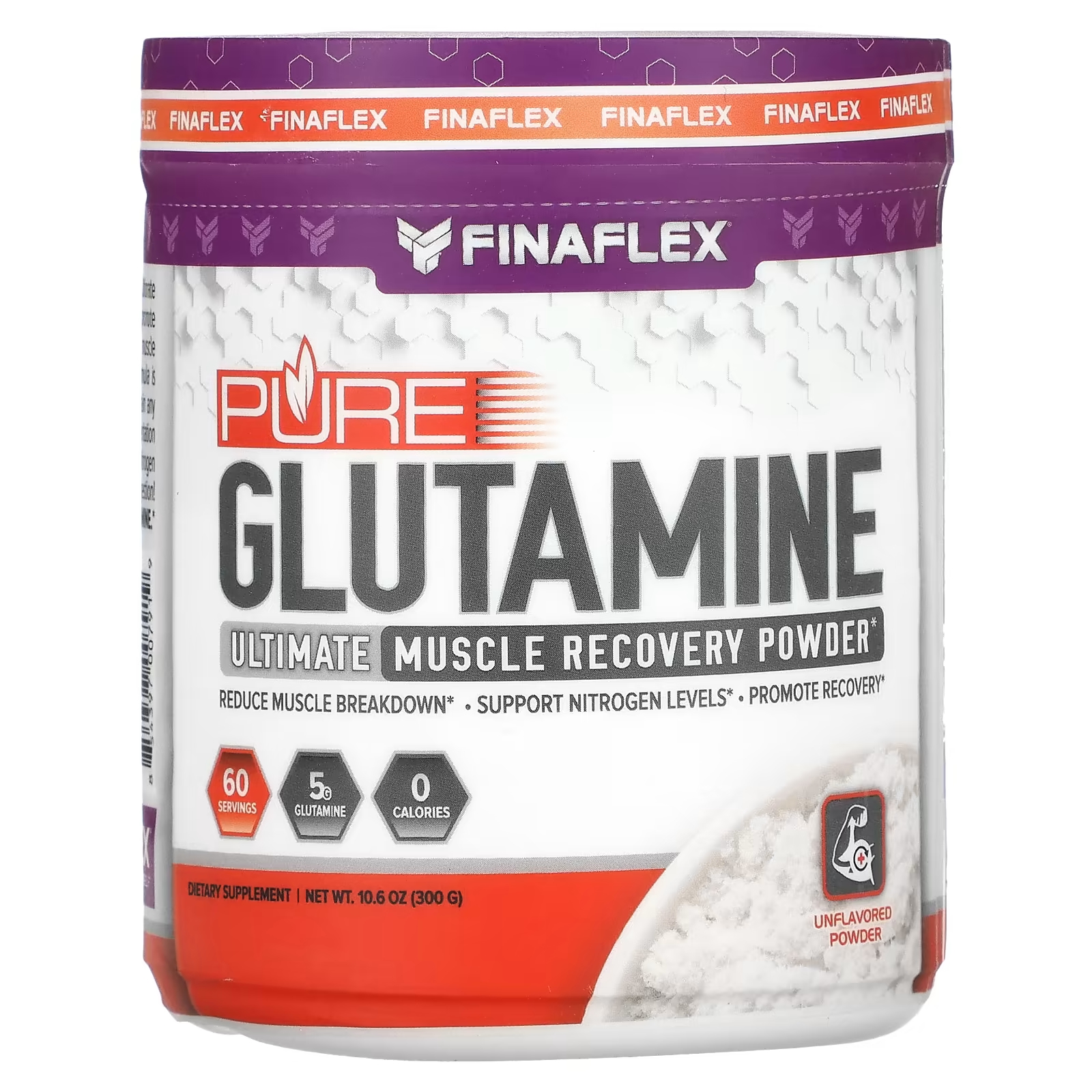 Порошок для максимального восстановления мышц Finaflex Pure Glutamine без вкуса finaflex pure glutamine порошок для максимального восстановления мышц без добавок 300 г 10 6 унции