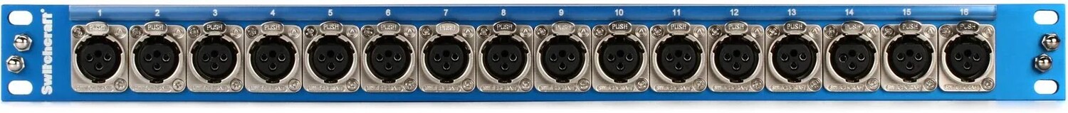 

Switchcraft PT16FX2DB25 16-контактный разъем XLR, гнездо — DB25 Patchbay