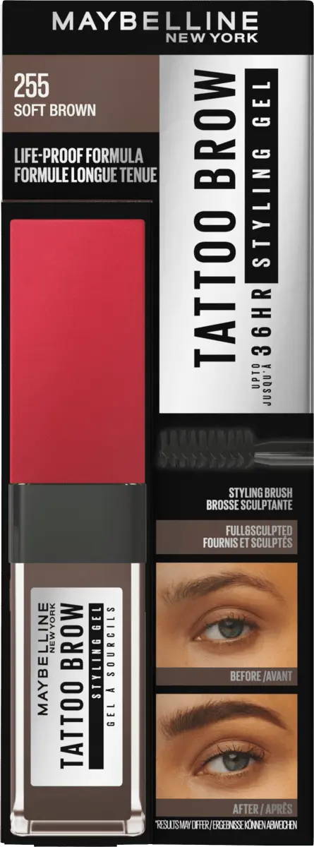 

Гель для бровей Tattoo Brow 36H №255 Soft Brown 60мл Maybelline New York
