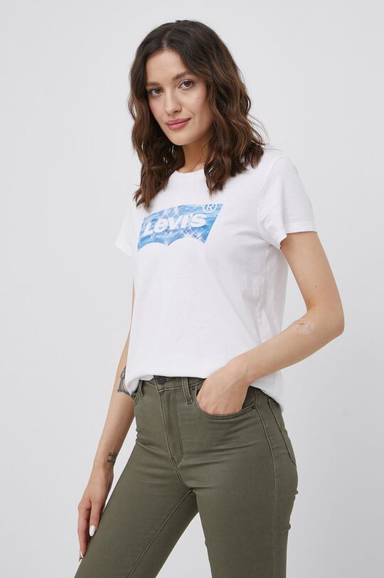 

Хлопковая футболка Levi's, белый