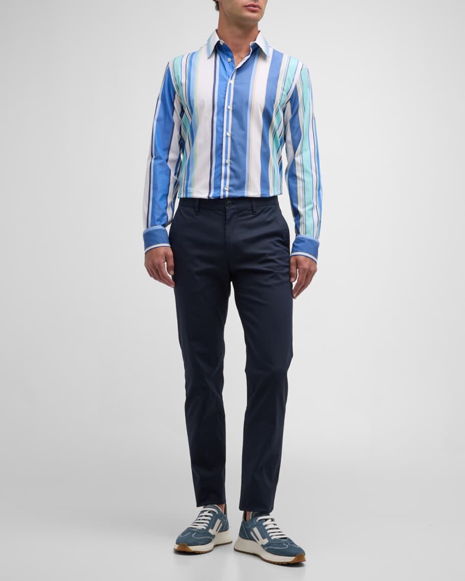

Мужская спортивная рубашка в полоску 90-х Etro