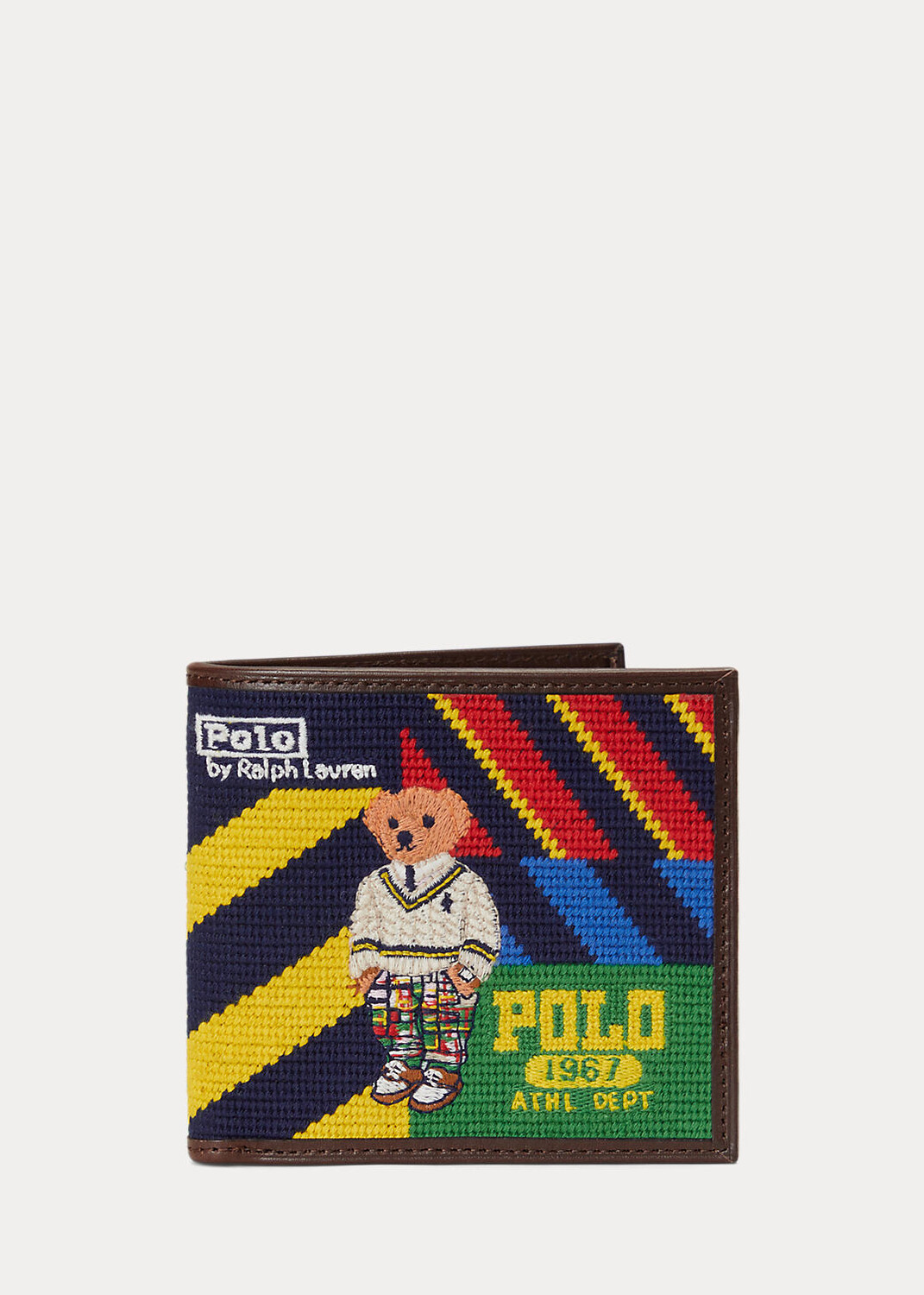 

Полосатый бумажник Polo Bear с вышивкой