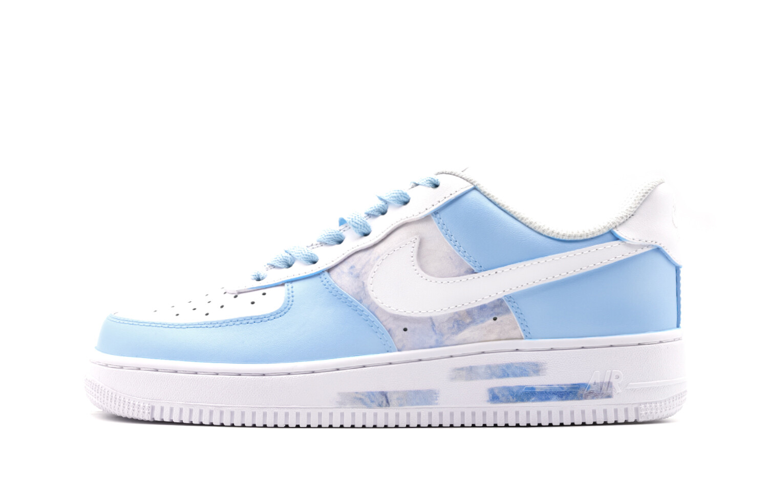 

Кроссовки Nike Air Force 1 Skateboarding Shoes Men Low-top White/blue, белый/синий