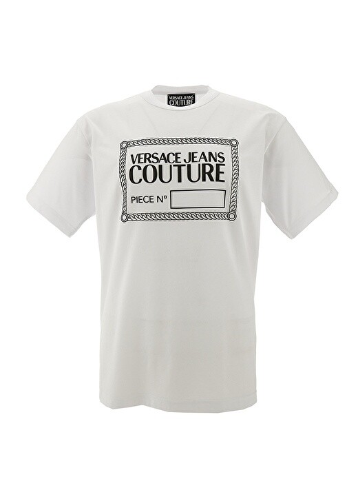 

Белая мужская футболка с круглым вырезом Versace Jeans Couture, Белый