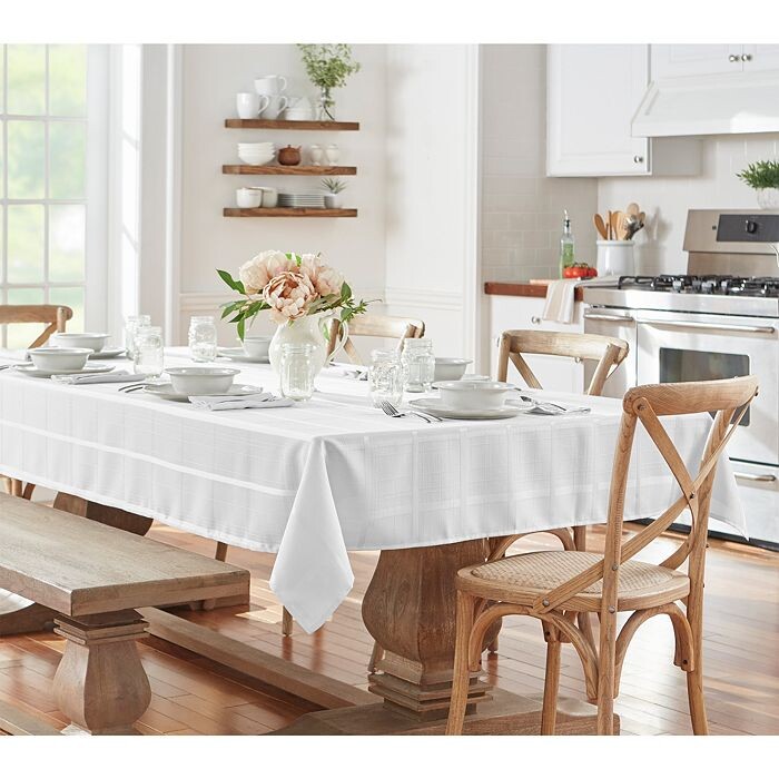 

Элегантная клетчатая жаккардовая скатерть, 60 x 102 дюйма Villeroy & Boch
