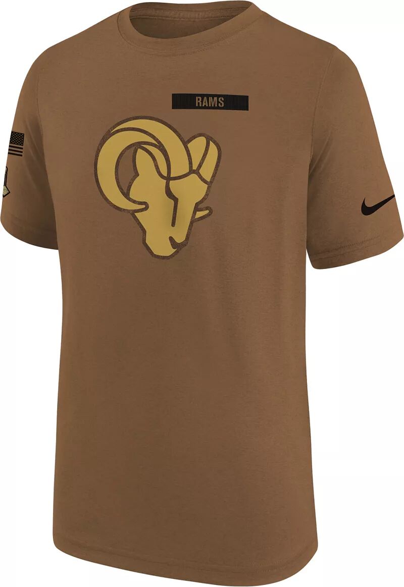 

Коричневая футболка Nike Youth Los Angeles Rams 2023 Salute to Service