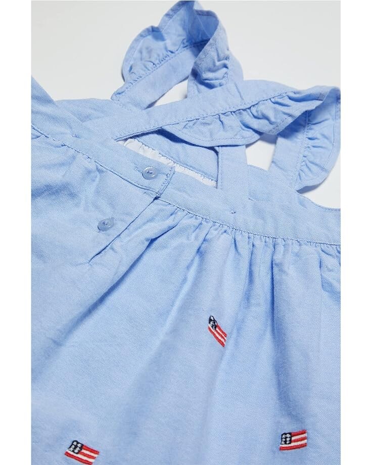 

Платье Janie and Jack Embroidered Flag Set, синий